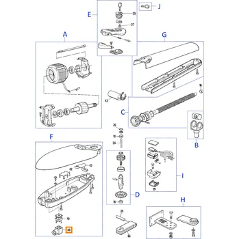 C4VFMPM/A.2065 konektor napájení pohonů brány Nice MOBY a PLUTO