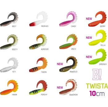 Nástraha Umělá nástraha Delphin TWISTA UVs / 5ks|10cm/AGRESOR