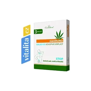 Náplast Cannaderm Mentholka Chladivá konopná náplast - pohodlná a rychlá aplikace (1 ks – 10 x 14 cm)