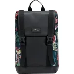 Milinal Městský studentský batoh s klopou Aviapack Ornament Flowers 15l