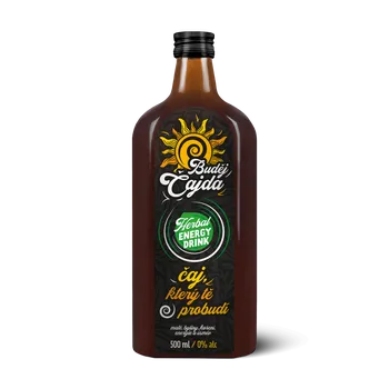 Energetický nápoj BudějČajda Čaj, který tě probudí 500 ml