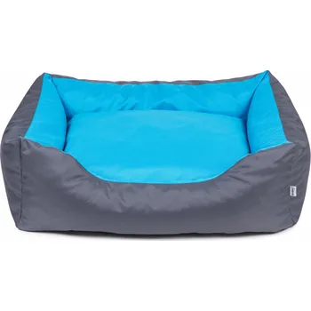 Pelíšek pro psa Iridog Pelech pro psa ZIPPY 2v1 no.1 šedý s tyrkysem v20 x d55 x š40 cm