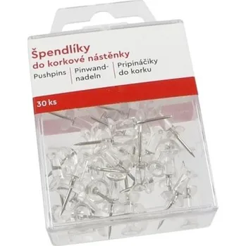 Špendlíky do kork.nást.Tempus 30ks transp.