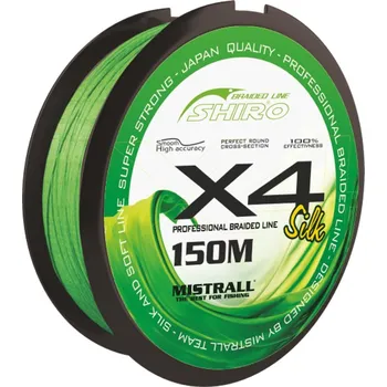 Mistrall šňůra Shiro braided line X4 0,06mm 150m zelená