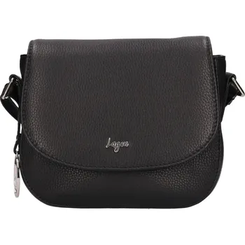 Kabelka Dámská kožená kabelka Lagen Bruna - černá