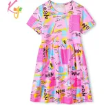 Dívčí šaty Kugo KS2308, růžové