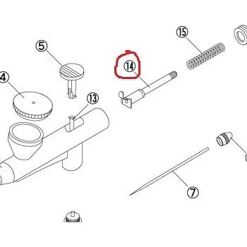 Tamiya 7807243 74801 SX3D NEEDLE CHUCKING GUIDE - expresní doprava