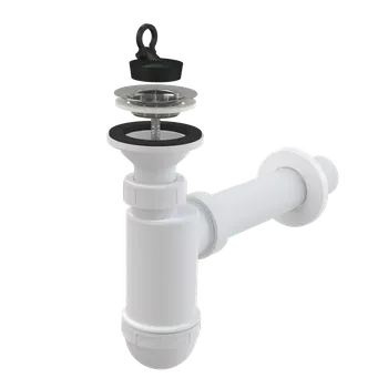 Sifon Alcadrain A41 SIFON UMYVADLOVÝ DN40 S NEREZOVOU MŘÍŽKOU DN63