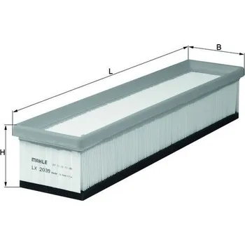 Vzduchový filtr Vzduchový filtr KNECHT LX 2039