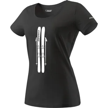 Pánské tričko Triko Dynafit Graphic Cotton W S/S Tee black out/skis 25/26 Barva: černá, Velikost: M