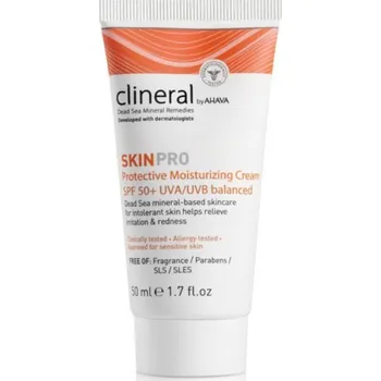Pleťový krém Ahava Clineral SkinPro hydratační a ochranný krém pro citlivou a intolerantní pleť SPF50 50 ml