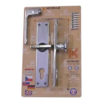 Dveřní kování klika s knoflíkem K 757 72/vložka Al blistr