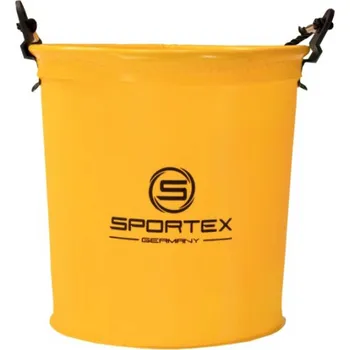 Pouzdro na rybářské vybavení Sportex EVA kbelík žlutý 21x20cm (Praktický kyblík s malými transportními rozměry.)