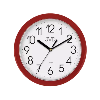 Hodiny Fialové moderní netikajcíí hodiny JVD sweep HP612.10