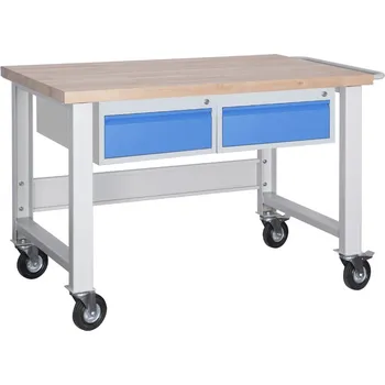 Dílenský stůl Pojízdný dílenský stůl PROFI 150 cm, 2 kontejnery Z1