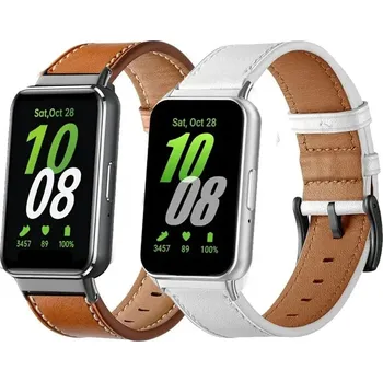 Kožený Pásek Na Samsung Galaxy Fit3 Barva: Černá