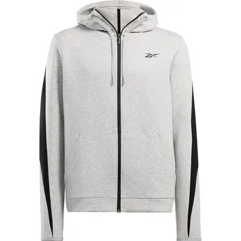 Pánská mikina Pánská Mikina REEBOK DREAMBLEND FZ HOODIE 100070725 – Šedá XS