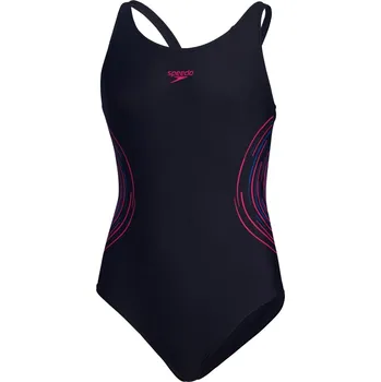 Dívčí plavky Dětské Jednodílné plavky SPEEDO PLMT MSBK 1PC JF 8-0832416861 – Tmavě modrá 7-8