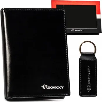 Peněženka Rovicky Set peněženky s klíčenkou Vasochus černá One size