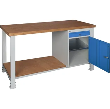 Dílenský stůl Dílenský stůl MASTER 150 cm, kontejner M2