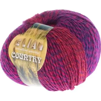Příze Pletací příze Elian Country 20549 - červená - DOPRODEJ