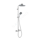 kielle 20602010 - Sprchový set s termostatem; 26 cm; 3 proudy; chrom