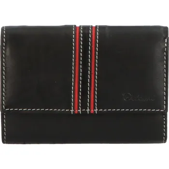 Peněženka Dámská kožená peněženka černá - Delami Elaya černá