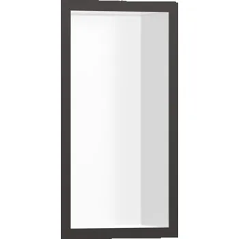 Koupelnový nábytek XtraStoris Individual - výklenek do stěny s designovým rámem 300/150/100, kartáčovaný černý chrom 56096340