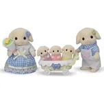 Sylvanian Families - rodina Flora králíci s trojčaty