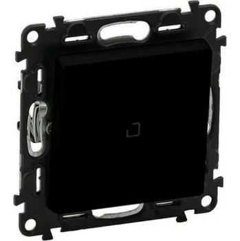 vypínač Legrand Valena LIFE vypínač č.6 schodišťový s podsvětlením černý 756326