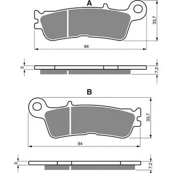 Brzda pro motocykl GOLDFREN Brzdové destičky GOLDFREN 403 K5