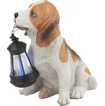 GLOBO Svítidlo solární 1xLED pes s lucernou