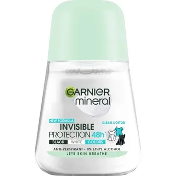 Garnier, Mineral Invisible Protection Clean Cotton antiperspirant v roll-one 50 ml