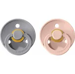 BIBS Colour Dudlíky z Přírodního kaučuku 2ks vel.2 Barva: Cloud / Blush