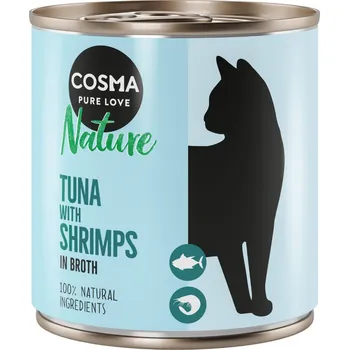 Krmivo pro kočku 12x280g Cosma Nature - Tuňák a krevety