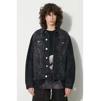 Džínová bunda Han Kjøbenhavn pánská, černá barva, přechodná, 50, 99X