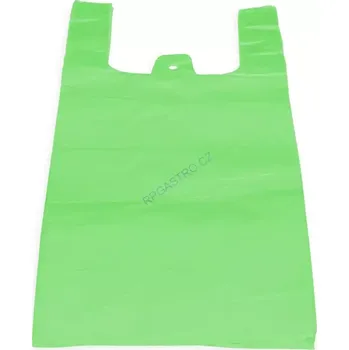 Nákupní taška Tašky 10 kg (HDPE) zelené 30+14 x 50 cm [100 ks] (68416-10A)