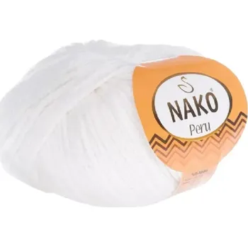 Příze Pletací příze Peru 208 - Bílá