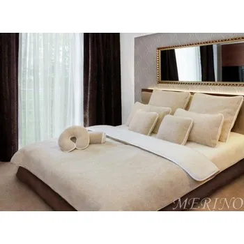 Polštář Polštář z velbloudí vlny - béžový + velbloud ecru 50 x 60 cm