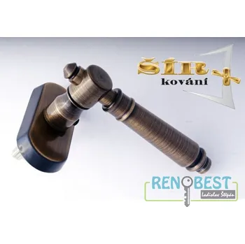 Okenní klika ŠÍR KOVÁNÍ Okenní kování EVA pro Eurookno a balkónové Eurodveře bronz