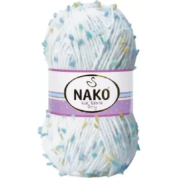 Příze Pletací příze Nako Kar Tanesi Baby 60309 - modro bílá
