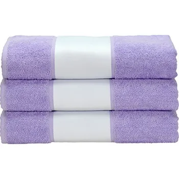 Ručník ARTG Bavlněný ručník 450 g/m s bordurou pro sublimační tisk Barva: fialová světlá, Velikost: 50 x 100 cm AR080