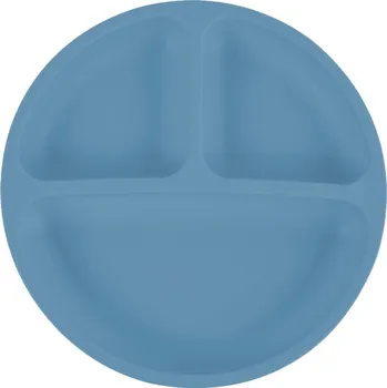 Talíř PUPYhou - Dětský silikonový talíř Barva: Blue (modrá)