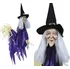 Party dekorace Fiestas Guirca Závěsná dekorace čarodějnice na koštěti 60 cm