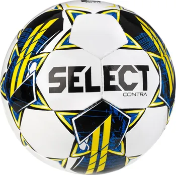 Fotbalový míč Select Contra bílý/žlutý/modrý
