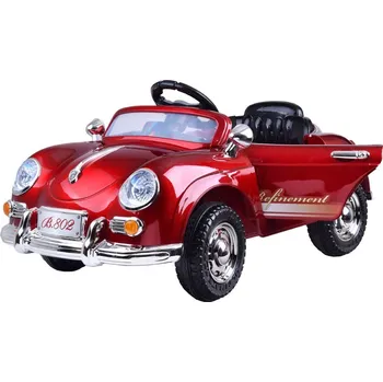 autíčko RKToys Dětské elektrické autíčko Elegant Retro Červená - Lakovaná
