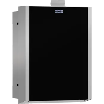 Odpadkový koš EXOS EXOS611EB - koš na hygienické potřeby k montáži pod omítku černý 2030034631