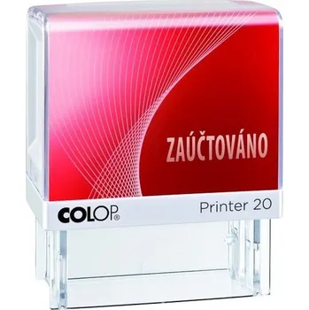 Razítko Colop Printer 20/L, samobarvící, s textem ZAÚČTOVÁNO, červené