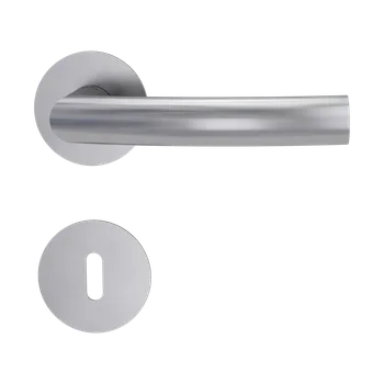 Dveřní kování GK - LORITA PIATTA S - R rozety BB, klika/klika BN - Broušená nerez (71)