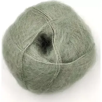 Příze Mohair by Canard Brushed Lace Zelený čaj 3023 (Mohérová příze Brushed Lace Green Tea)